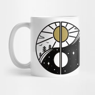 Yin Yang Night Day Mug